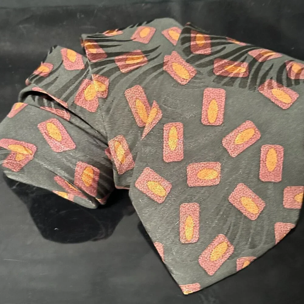 Givenchy Silk Tie Designer Mens Necktie Pour Napoli Blasi LE Mid Century Modern
